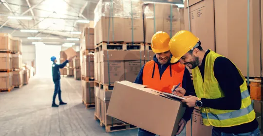 Logistics Workers in Warehouse